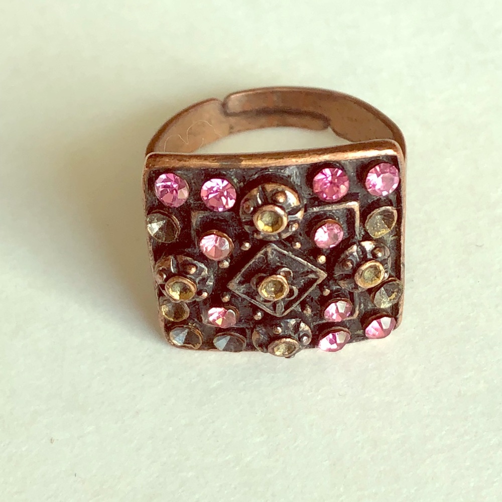 $BOGO$Copper Ring with stones